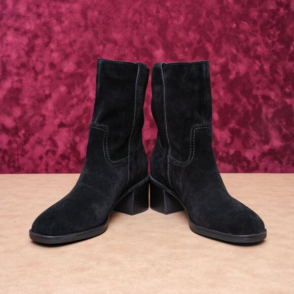 Steve Madden Women Romney Black Leather Western Festival Pull On Boots sz 8 - Picture 2 of 8